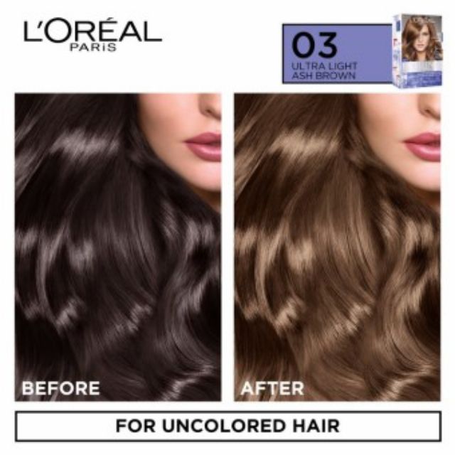 Loreal Ultra Light Hair Color Natural Golden Ash Brown