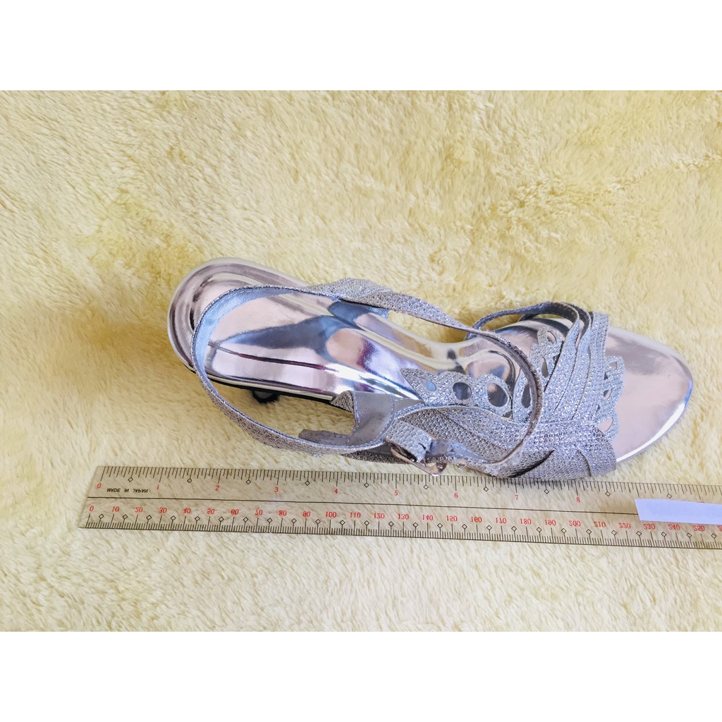 silver shoes size 2