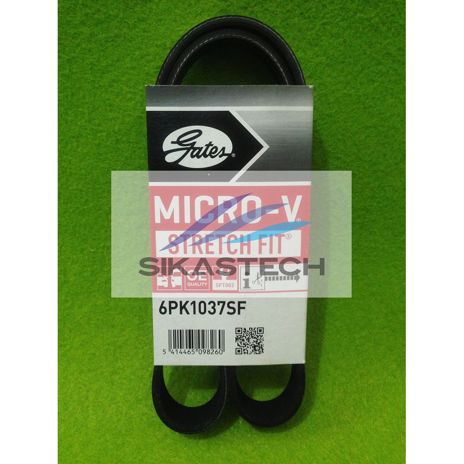 VBelt / Fan Belt Ford Ecosport Fiesta Gates Stretch Fit Original