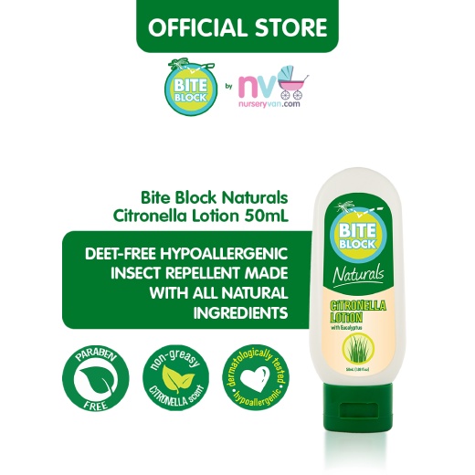 Bite Block Naturals Insect Repellent Citronella Lotion 50mL. DEETfree