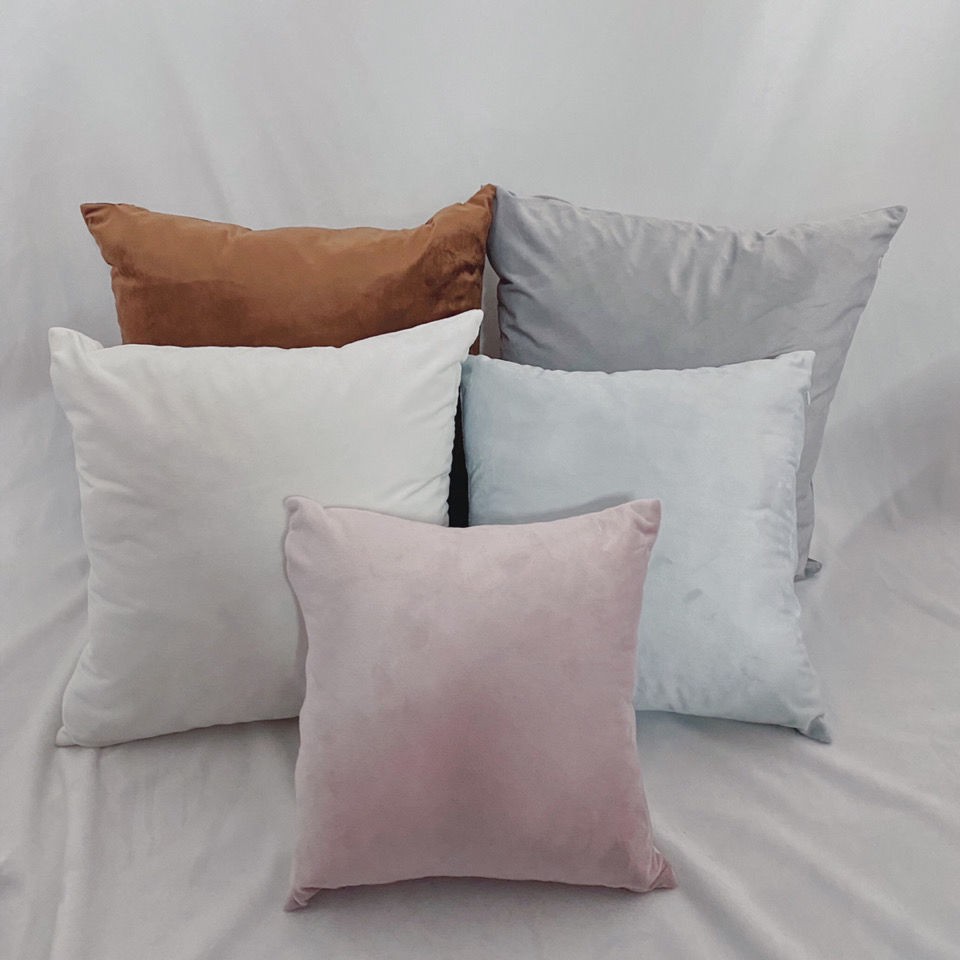 plain square throw pillows