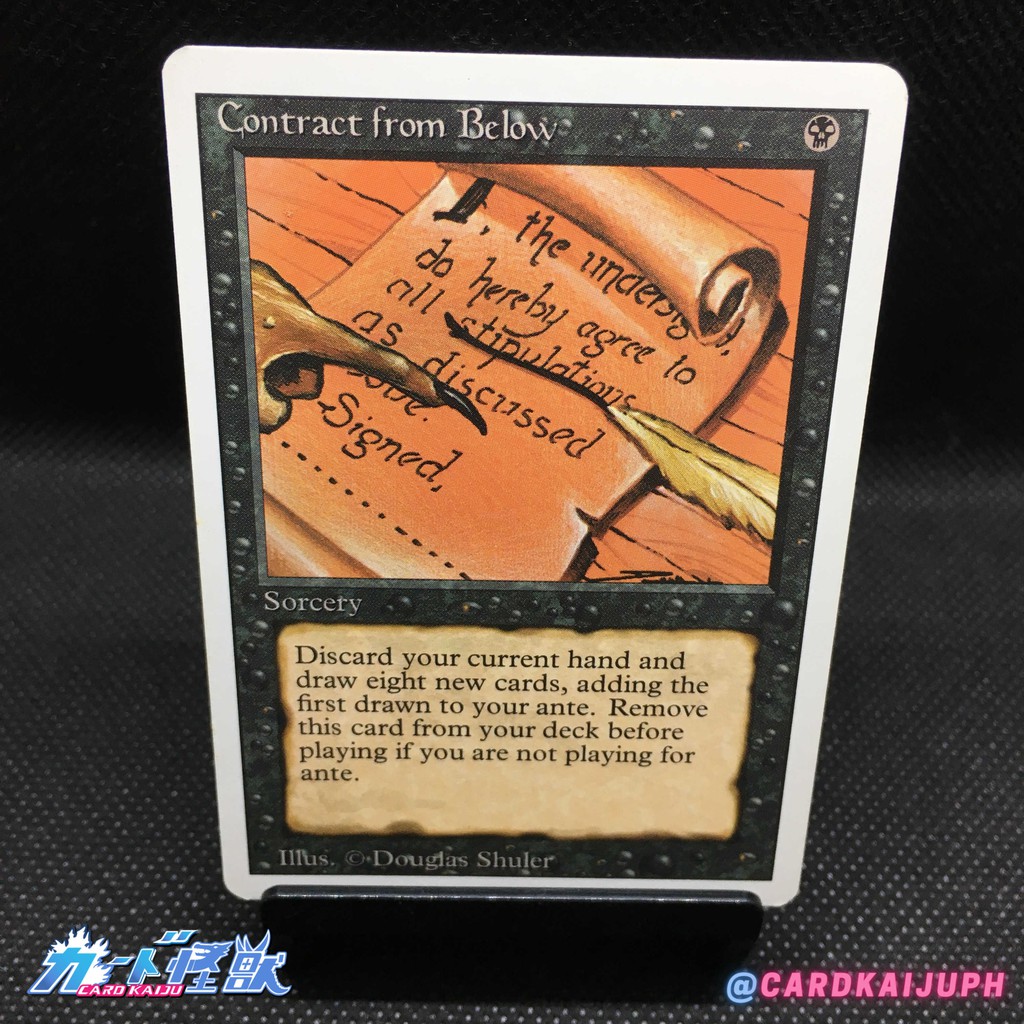 Magic The Gathering Contract From Below Revised Edition Mtg Trading Card Game Shopee Philippines