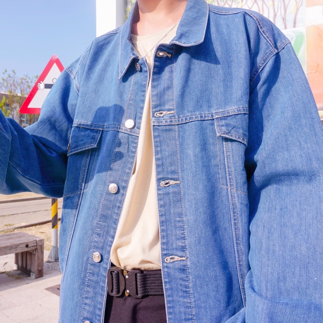 korean oversized denim jacket