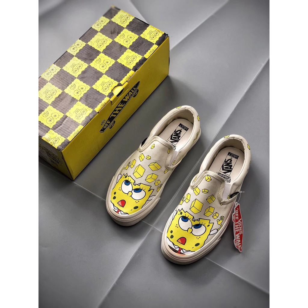 spongebob vans slip on