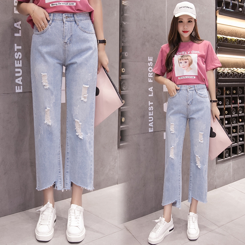 cute loose ripped jeans