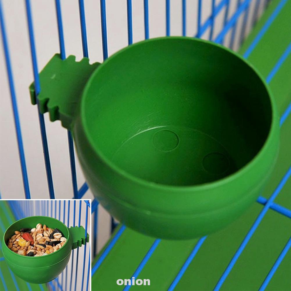 Parrot Water Bowl Bird Pigeons Cage Non Toxic Feeding 5 8 3 5cm