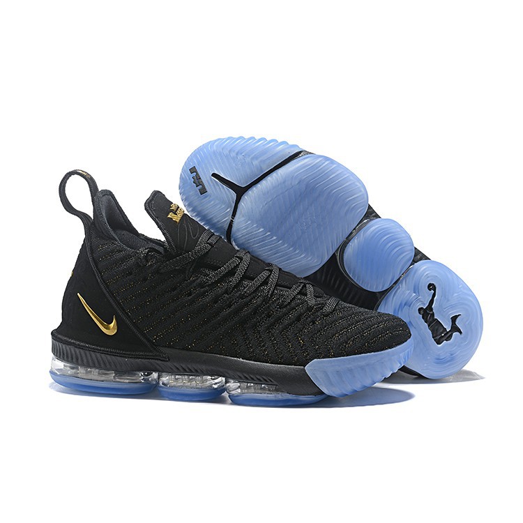 nike lebron 16 black and gold