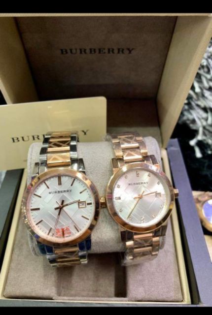 SALE BURBERRY COUPLE WATCH | Shopee Philippines