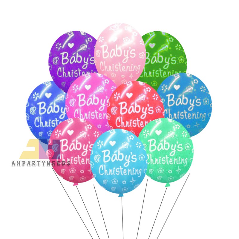 christening balloons