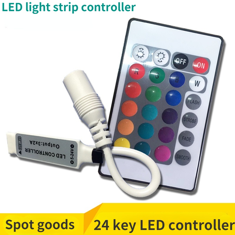 LED Strip 24 Key Controller Mini 24 Key RGB Controller 24 Key LED RGB