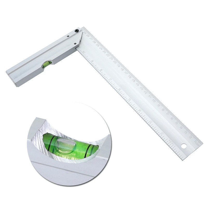 ALUMINUM SQUALA L-SQUARE ANGLE RULER WITH LEVEL BAR | Shopee Philippines