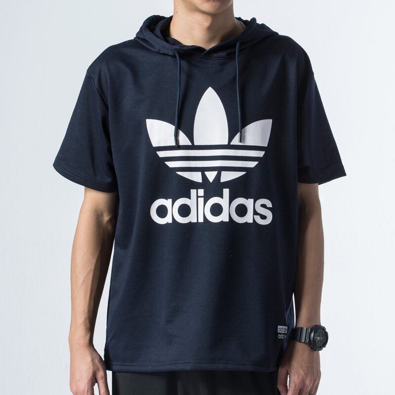 adidas hooded t shirt