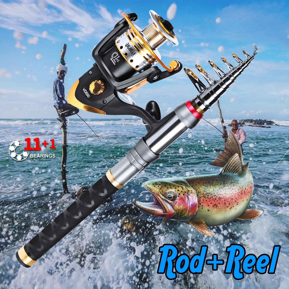 teal fishing rod and reel