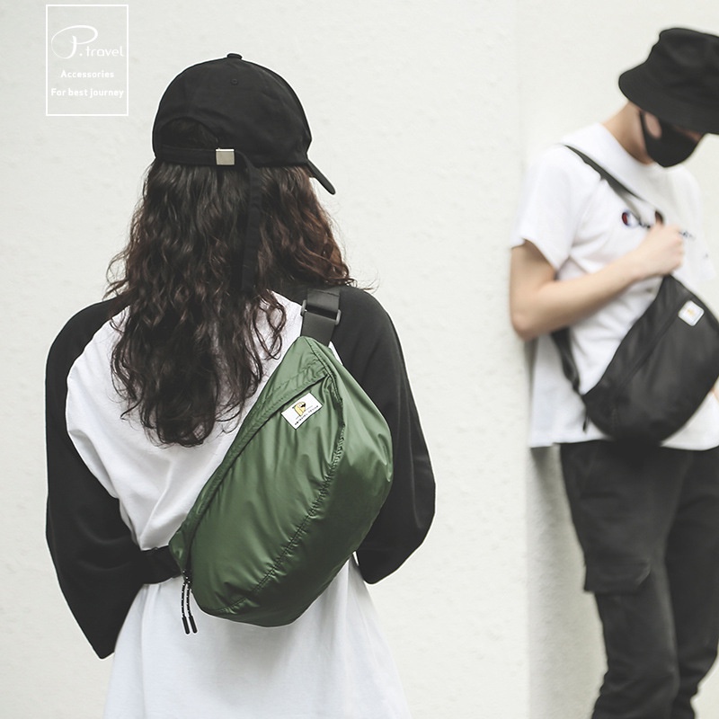 Black TRIWONDER Messenger Bags Crossbody Satchel Bags Cellphone Shoulder Bag for Men Women Travel Chest Bag 
