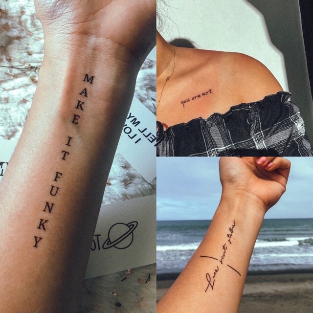 Statement Collection 2 ﾟ Temporary Tattoo Sticker Tatts Mnl Shopee Philippines