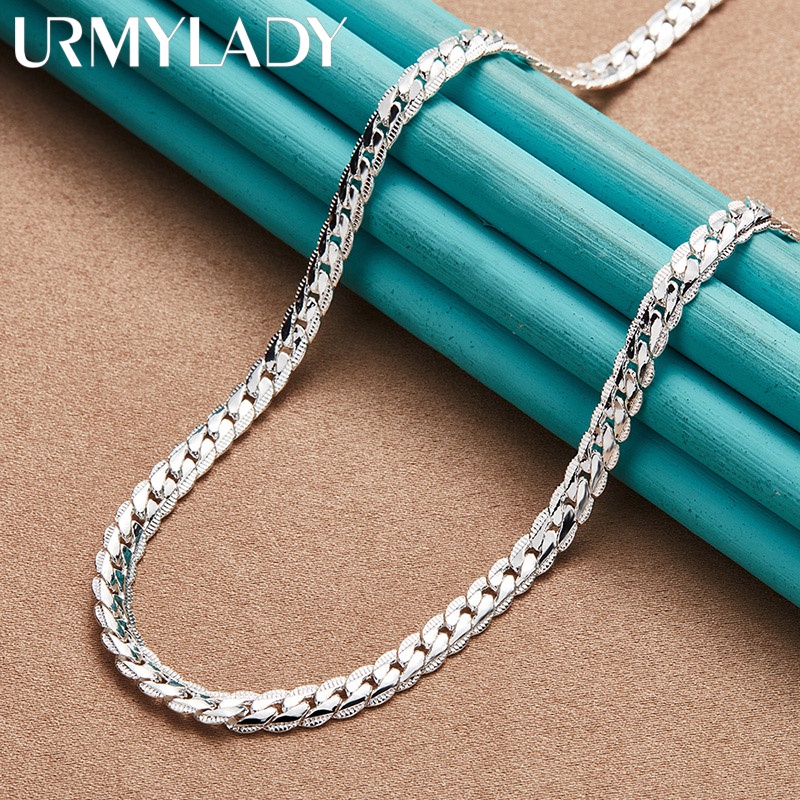 urmylady-925-sterling-silver-16-18-20-22-24-inch-6mm-side-necklace