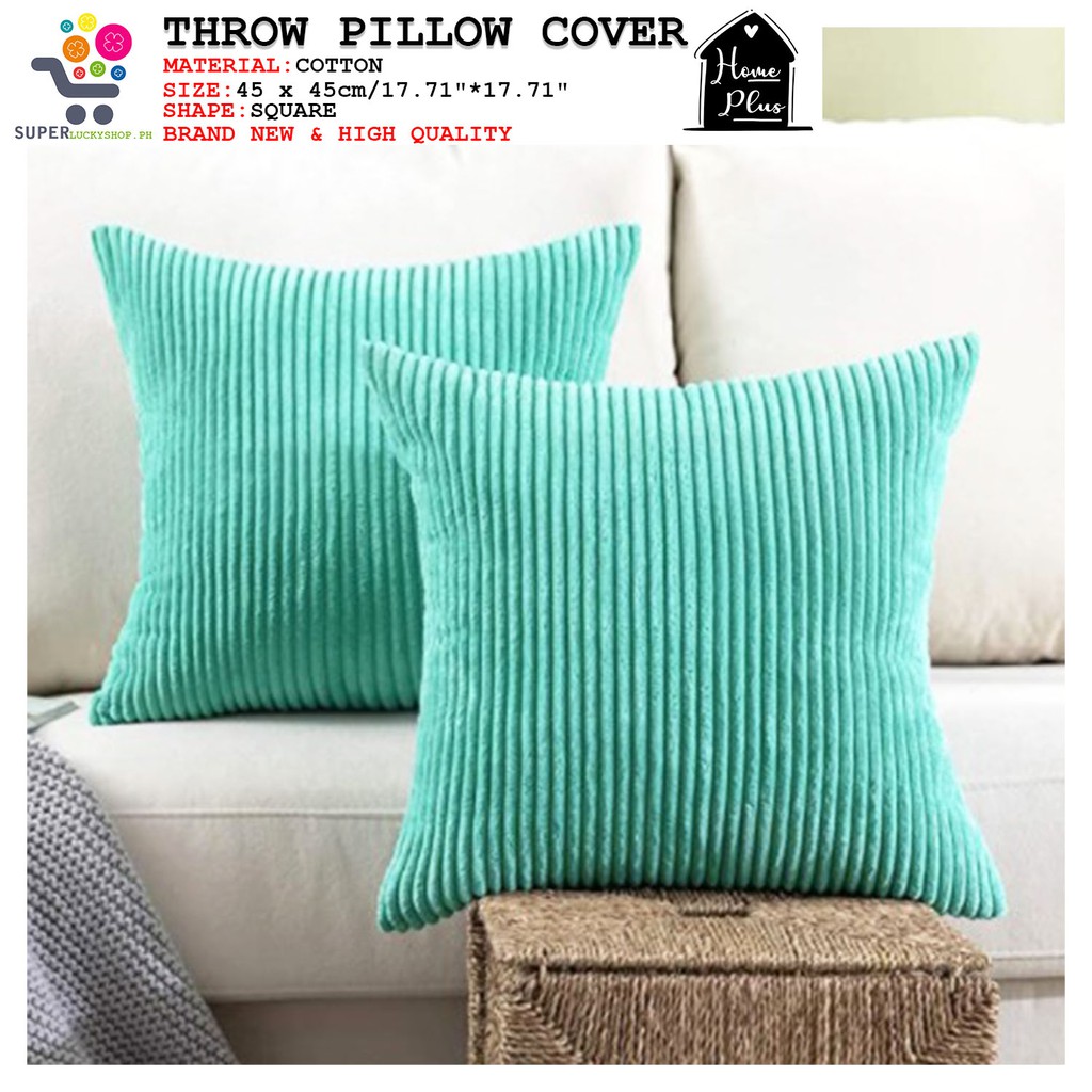 SP Throw Pillow case cover Velvet Corduroy Super Soft Square Cushion