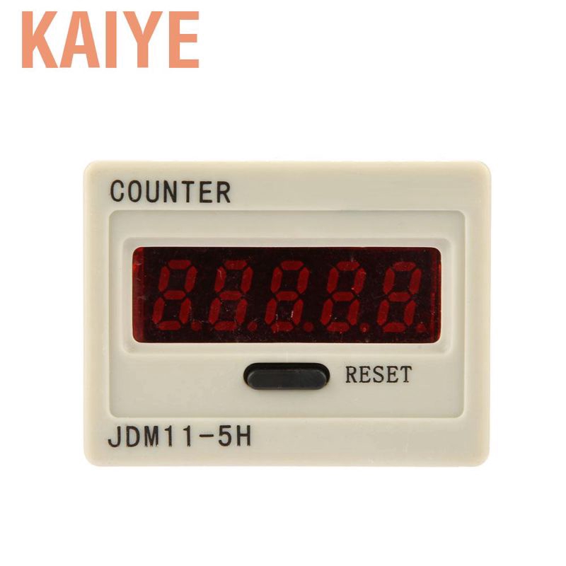 Electronic Counter Dry Spring Pipe JDM11-5H Electronic Accumulating Counter 5 Digit Display Plastic Counter for Photoelectric Switch,Proximity Switch AC220V