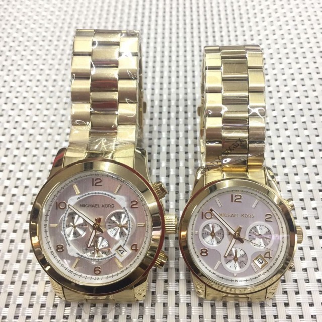 michael kors runway gold watch