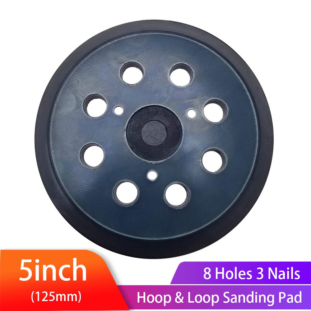 5 Inch 8 Holes Hook Loop Sanding Backing Pad Electric Makita Orbital