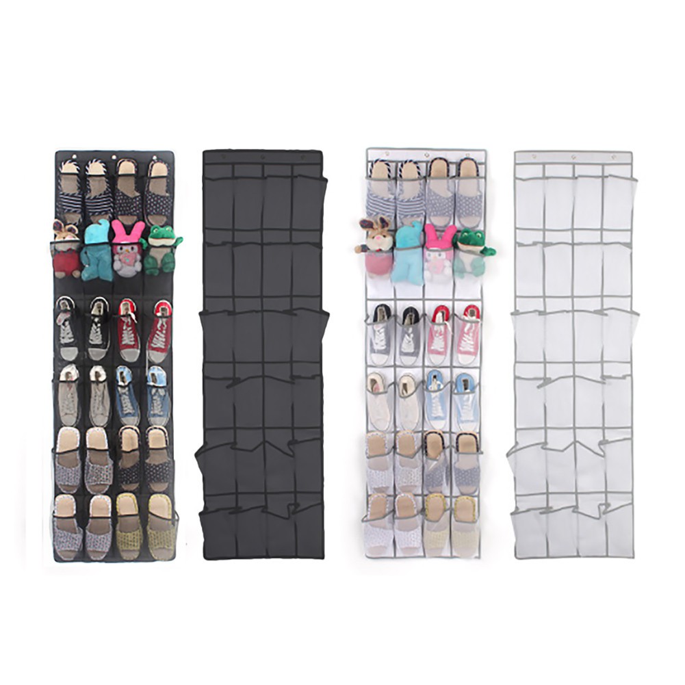 24 Pocket Shoe Space Door Hanging Organizer Rack Wall Bag Storage Closet Holder Shopee Philippines