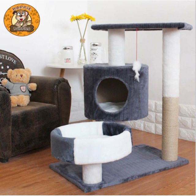 Cat Climbing Frame Scratching Pole Cat Cage Cat Villa Cat Scratch Trees/Cat Condo Cat Jumping Platfo #2