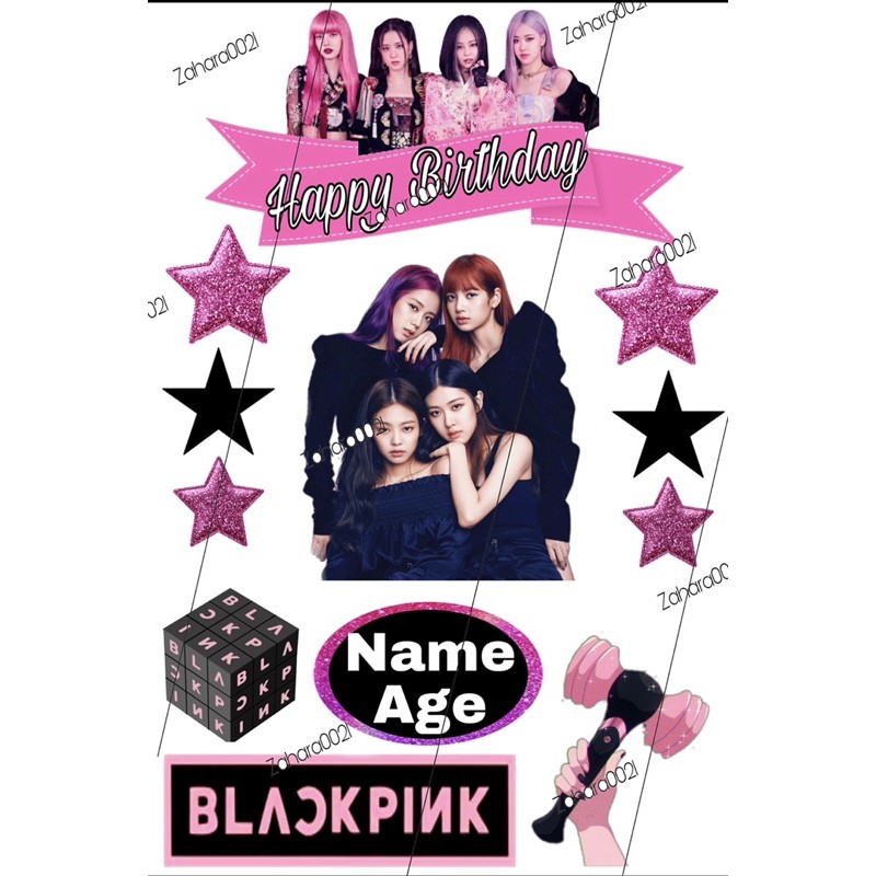 Blackpink Cake Topper Printable Printable Word Searches | Images and