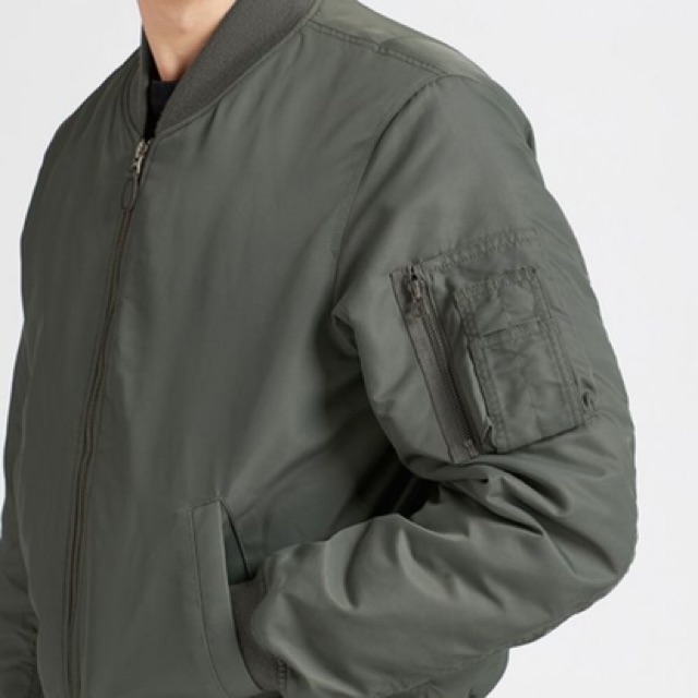 uniqlo green bomber jacket