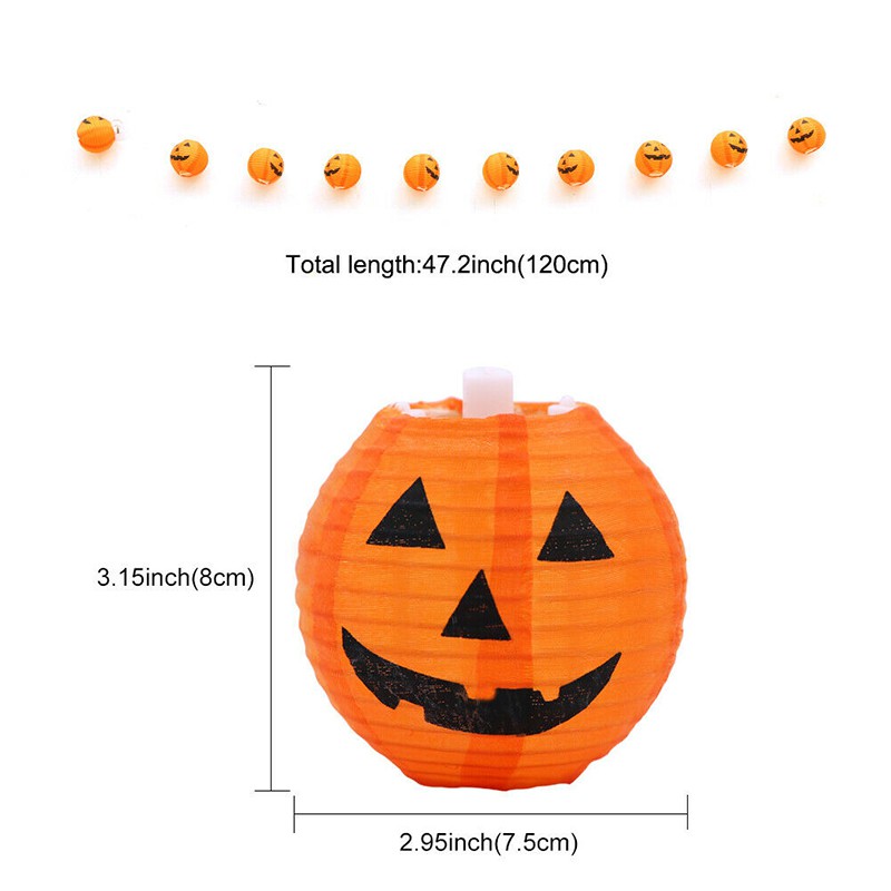 3 x 47/" 120cm Halloween Spooky Hanging Pumpkin Ghost Indoor Outdoor Decoration