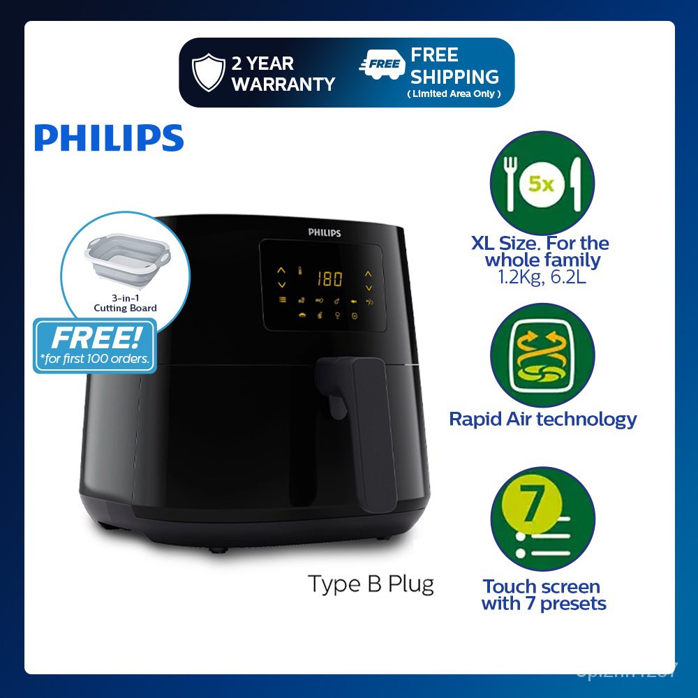 Philips HD9270/91 Digital Air Fryer XL Size Healthy Low Fat Multicooker