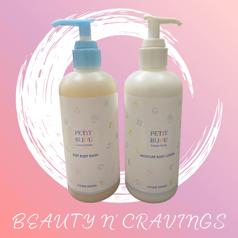 ETUDE HOUSE PETIT BIJOU COTTON SNOW BODY WASH/LOTION 300ml Shopee