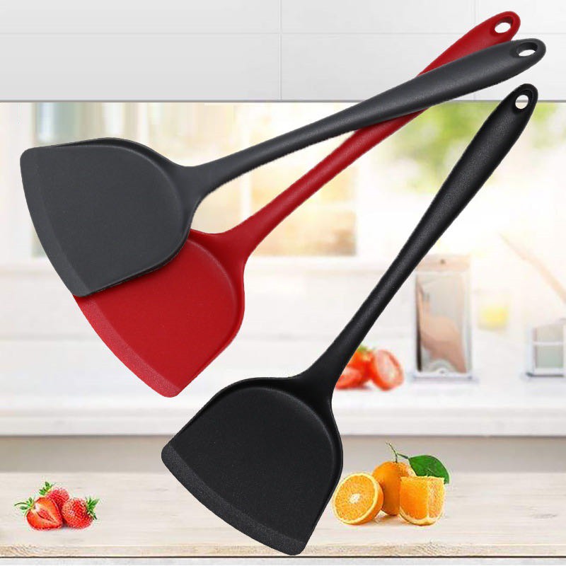 100 Food Grade Nonstick cooking spatula Frying pan shovel Silicone