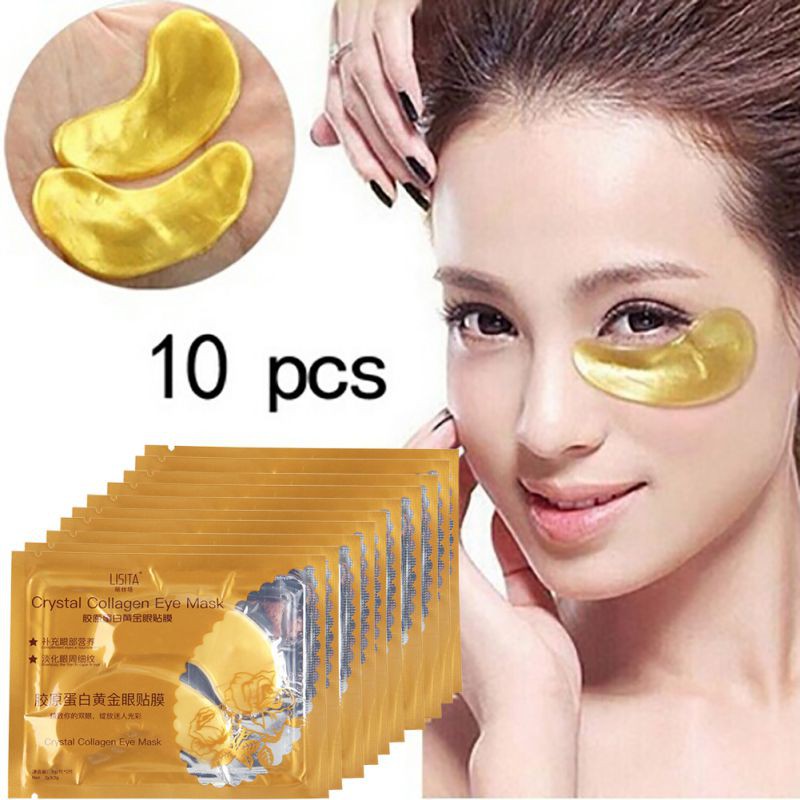 10pcs Eye Mask Gold Crystal Collagen Eye Patches Shopee Philippines 8273