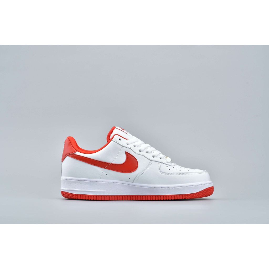 white and red af1