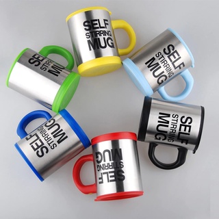 Stainless Steel Self Stirring Mug Creative Gift Auto Mixing Coffee Cup #8