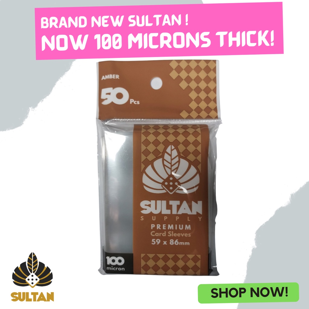 Sultan Supply Premium Card Sleeves 59 x 86 Amber Sleeve for KPOP Cards