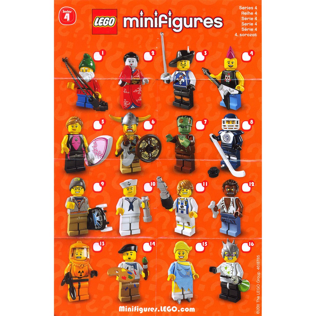 lego minifigures series 4