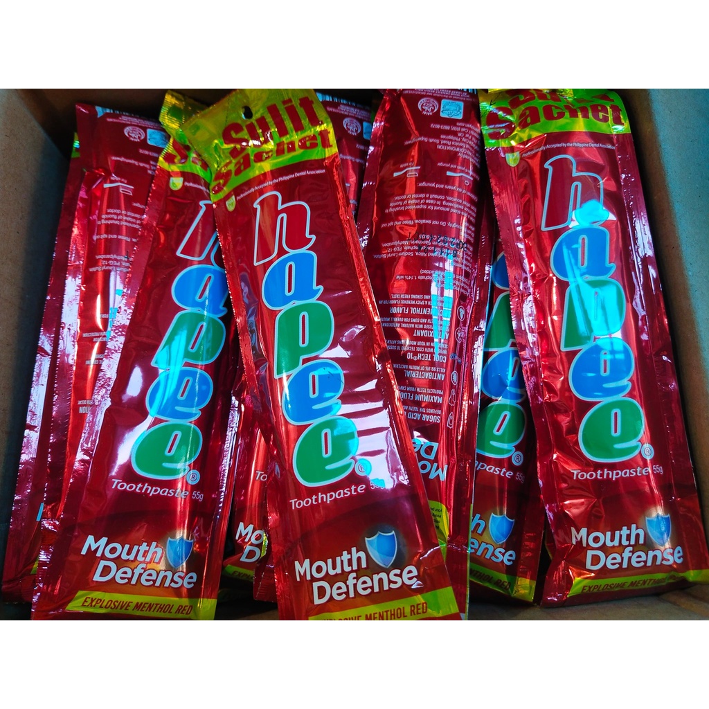 Hapee Toothpaste Sachet 55g Shopee Philippines