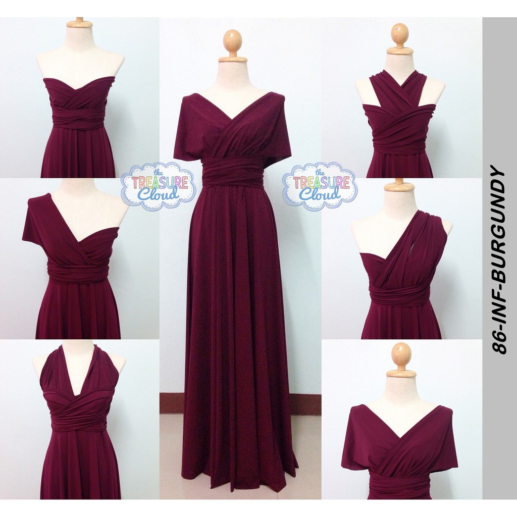 burgundy dresses for sale