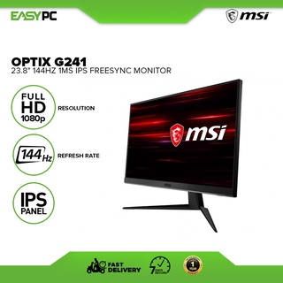 MSI Optix G241 23.8” 144Hz 1ms IPS Freesync Monitor, Night Vision Engaged, Anti-Flicker Technology.