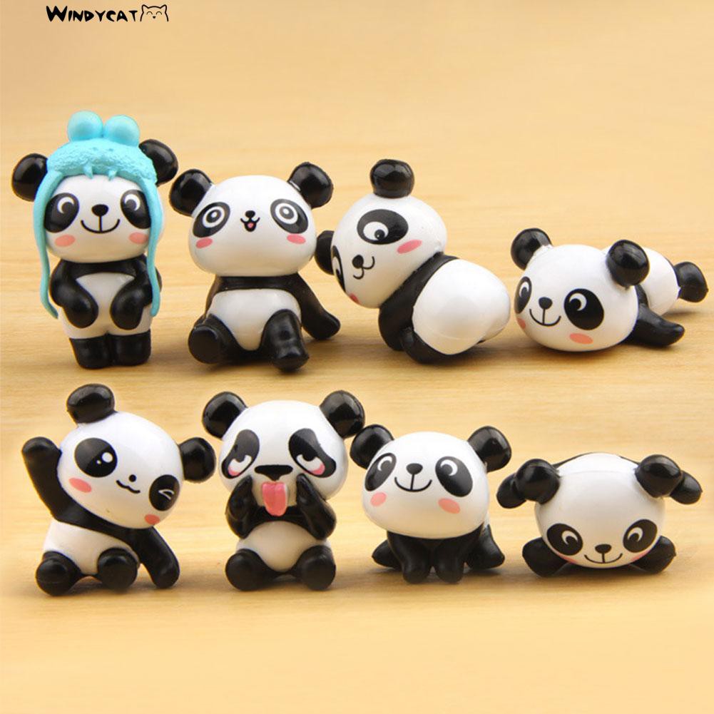 COD Panda Micro Landscape Bonsai Succulent Plant Mini Garden DIY Decor Ornament