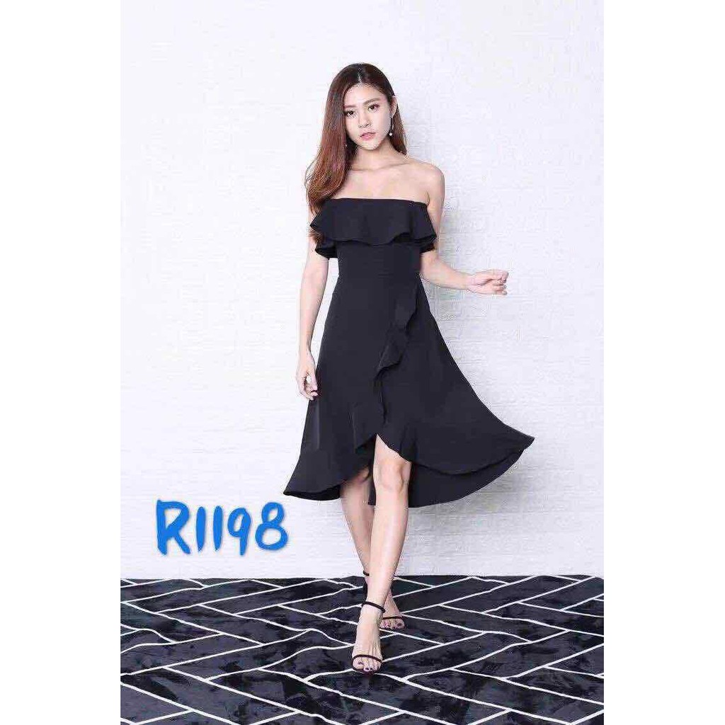 off shoulder dress shopee