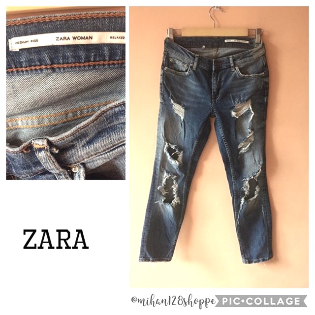ripped jeans zara