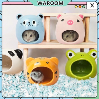 Hamster Ceramic Room Cute Small Pet House Hideout Critter Hamster Bed Mini Pet Hideout Cage