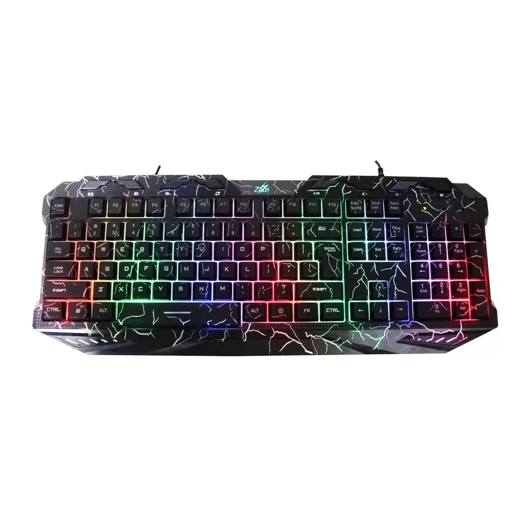 Zeus K002 Black EarthShaker MultiMedia Gaming Keyboard Online