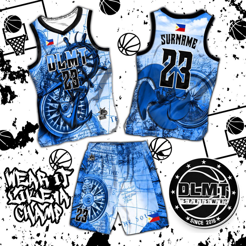 DLMT MARINE CODE DLMT152 FULL SUBLIMATION JERSEY (FREE CHANGE TEAM NAME ...