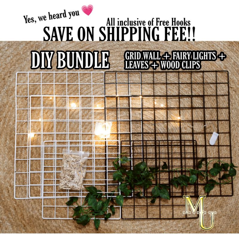 breaking Dawn Disciplinary Ultimate MU DIY Bundle Grid Wall Decor | Fairy Lights | Photo Mini Wood Clips |  Artificial Leaves Craft | Shopee Philippines