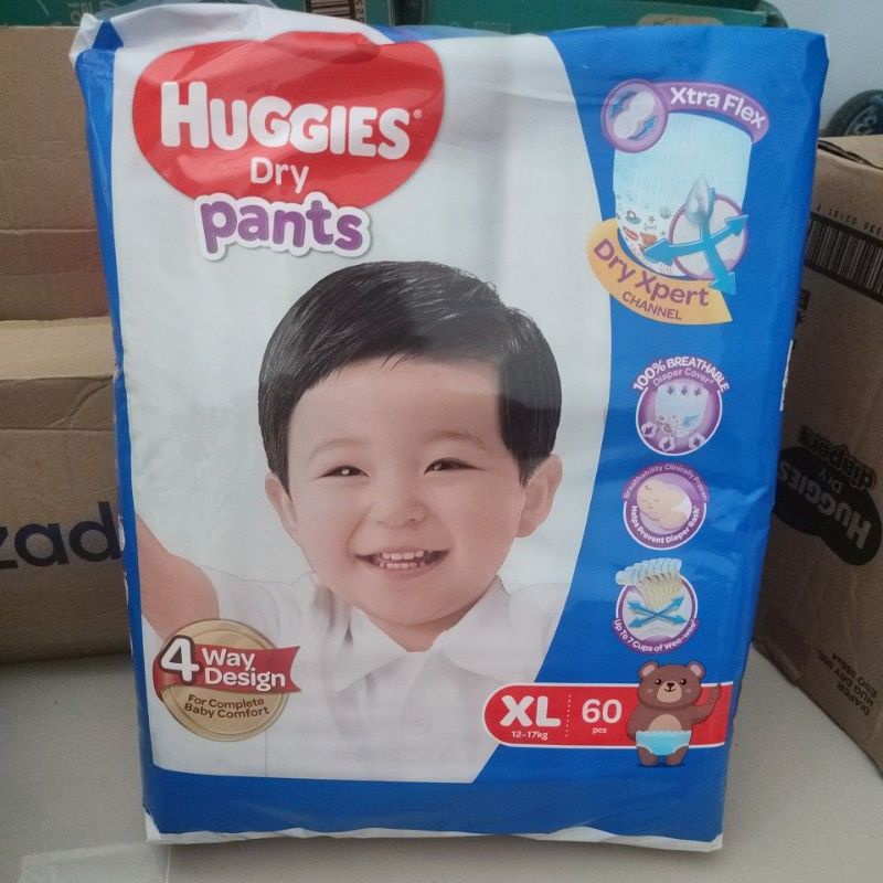 Huggies Dry Pants XL Diapers Shopee Philippines