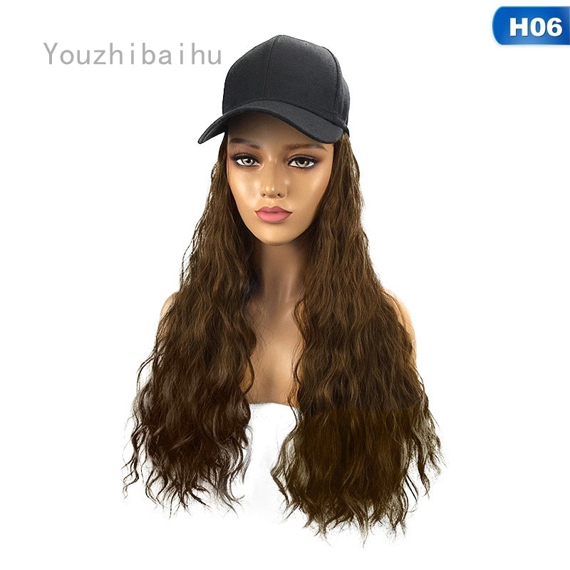 baseball cap with ponytail hairpiece