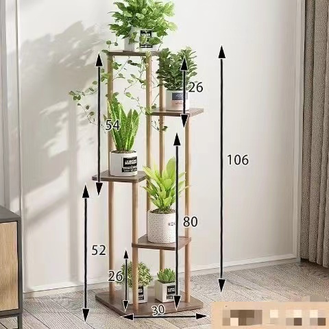 26 * 60CM GWM Metal Display Stand Gold Size : Small Wrought Iron Flower Pot Living Room Balcony Floor-standing Interior Decoration Home Plant Flower Stand 